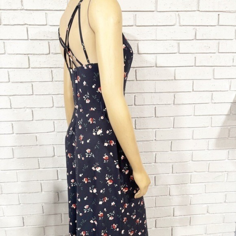 Nine Britton Women's Blue Floral Willow Knit‎ Maxi Dress - Size Medium - Picture 4 of 15